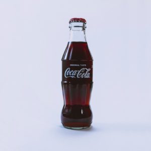 filled Coca-Cola bottle